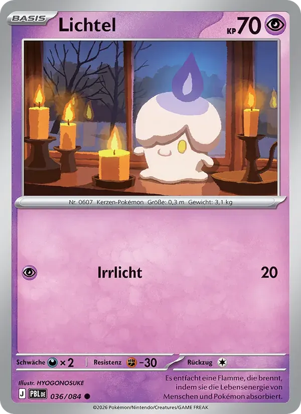 Lichtel — Dunkelnacht 36 German Pokémon card