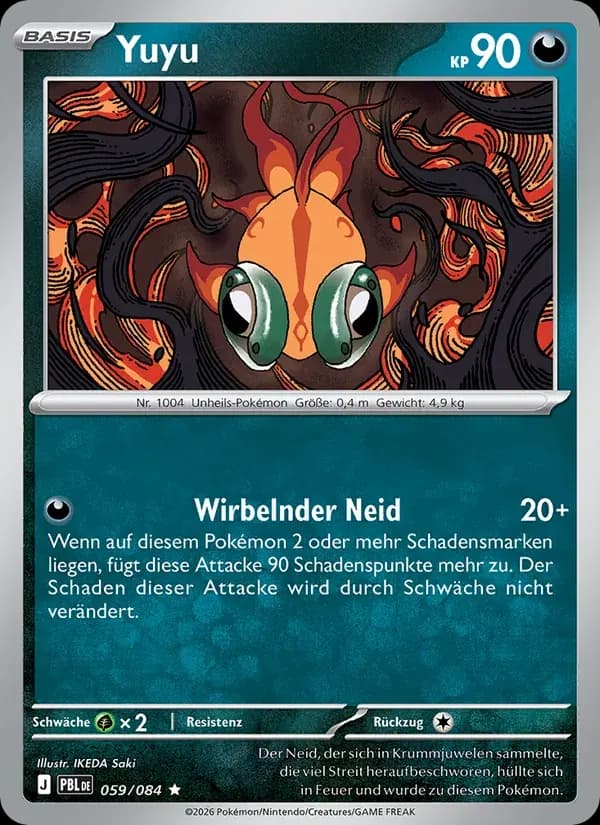 Yuyu — Dunkelnacht 59 German Pokémon card