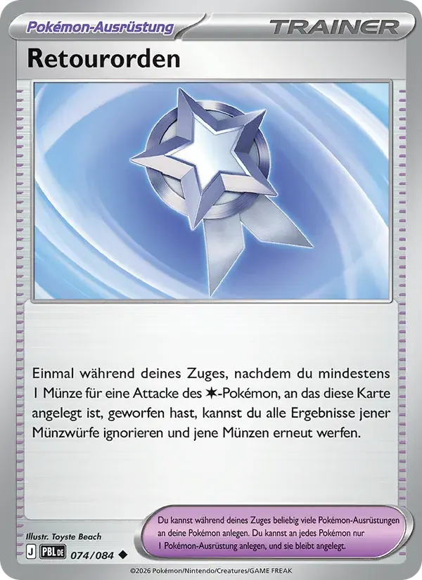 Retourorden — Dunkelnacht 74 German Pokémon card