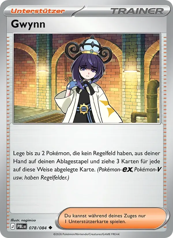 Gwynn — Dunkelnacht 78 German Pokémon card