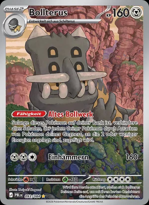 Bollterus — Dunkelnacht 93 German Pokémon card