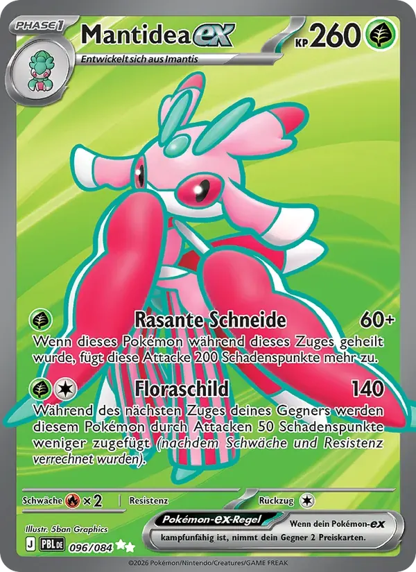 Mantidea-ex — Dunkelnacht 96 German Pokémon card