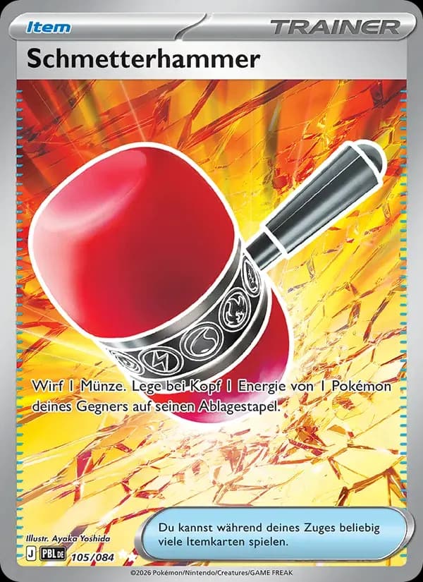Schmetterhammer — Dunkelnacht 105 German Pokémon card