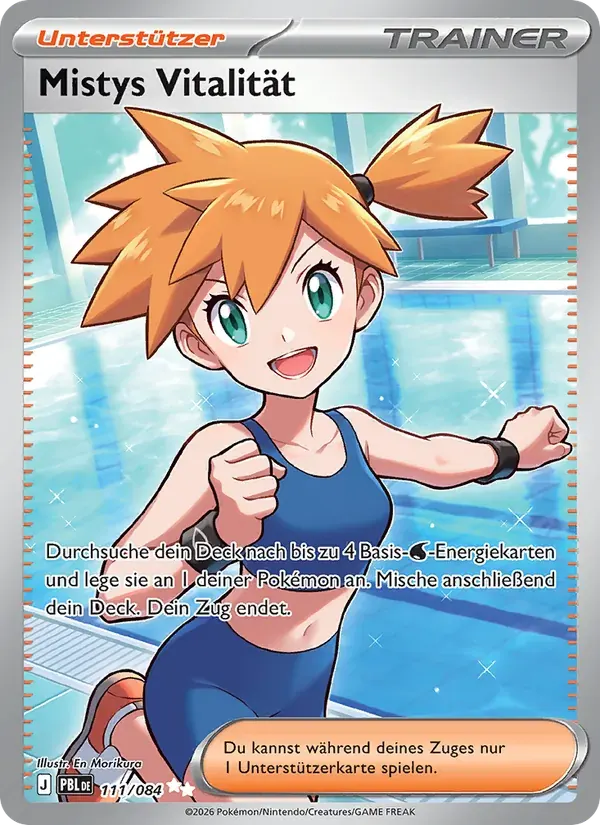 Mistys Vitalität — Dunkelnacht 111 German Pokémon card
