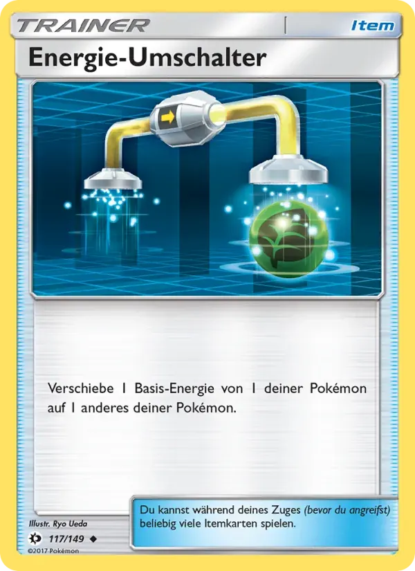 Energie-Umschalter — Sonne & Mond 117 German Pokémon card