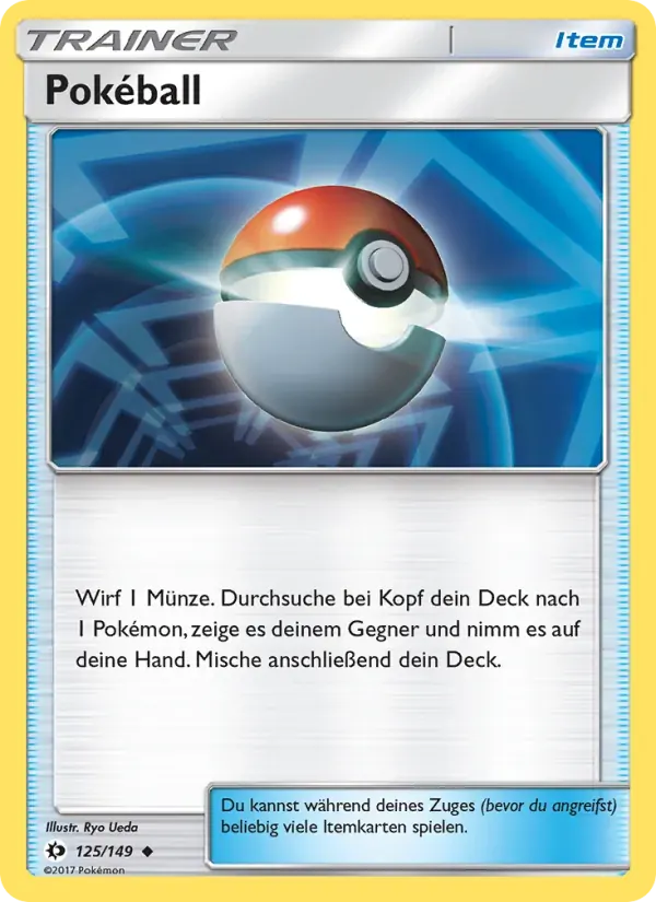 Pokéball — Sonne & Mond 125 German Pokémon card