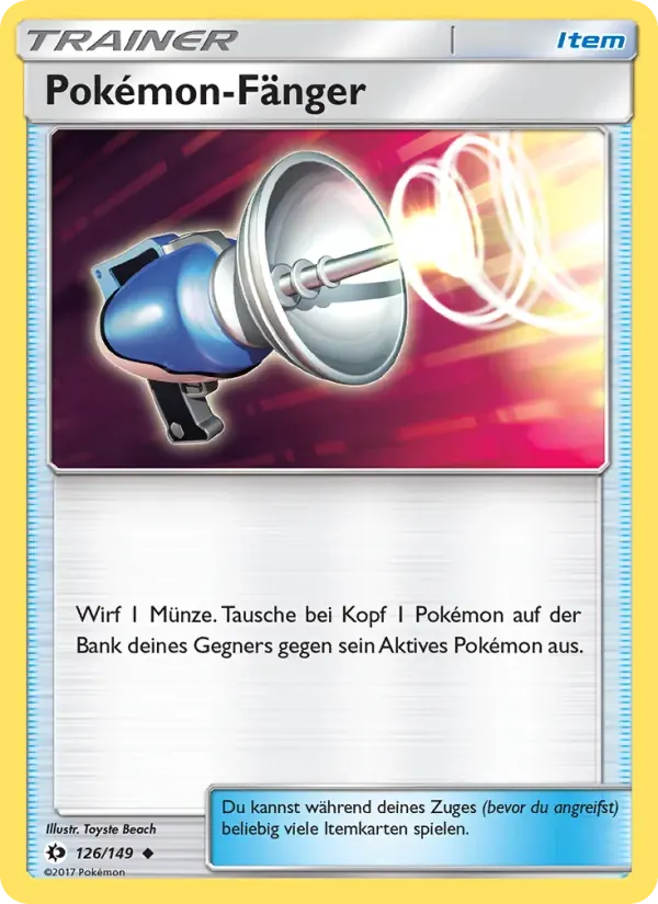 Pokémon-Fänger — Sonne & Mond 126 German Pokémon card