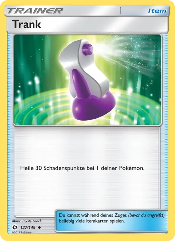 Trank — Sonne & Mond 127 German Pokémon card