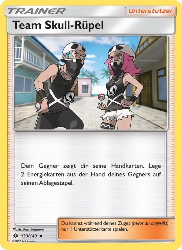 Team Skull-Rüpel — Sonne & Mond 133 German Pokémon card