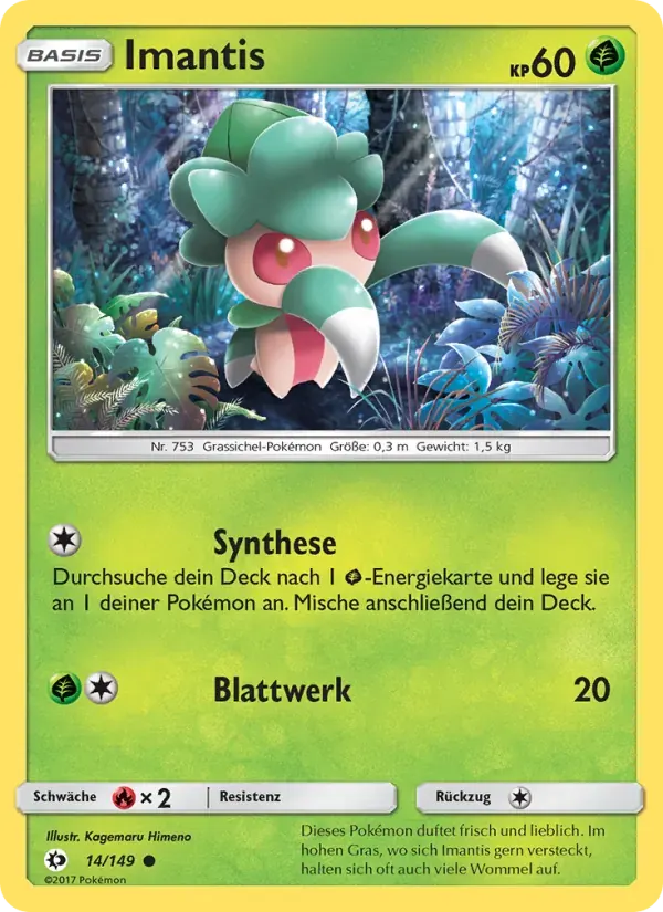 Imantis — Sonne & Mond 14 German Pokémon card