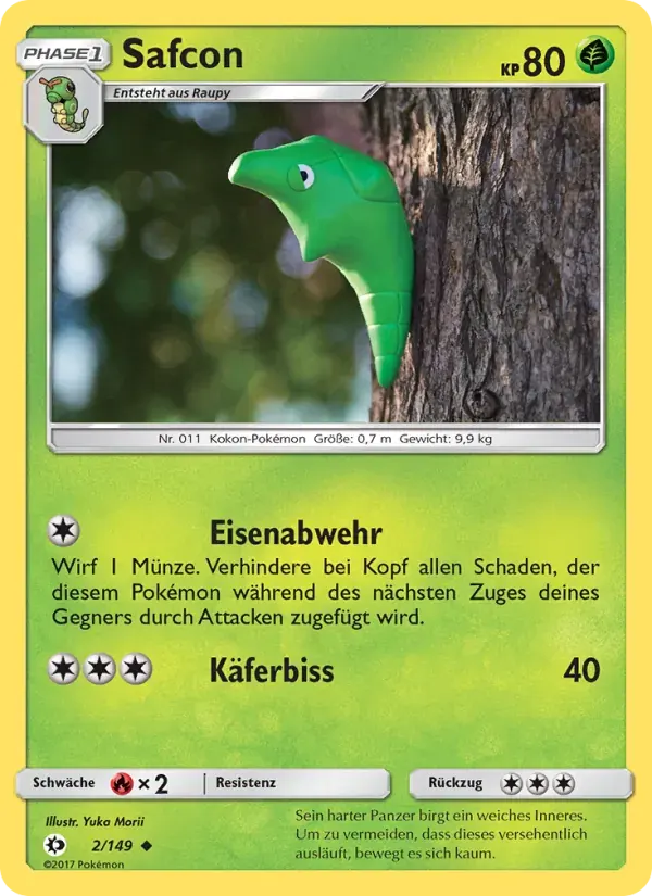Safcon — Sonne & Mond 2 German Pokémon card