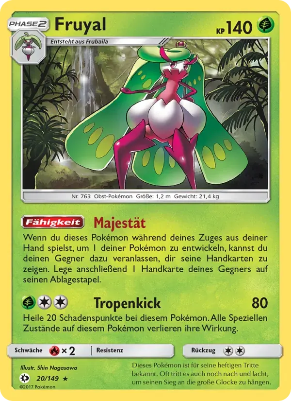 Fruyal — Sonne & Mond 20 German Pokémon card