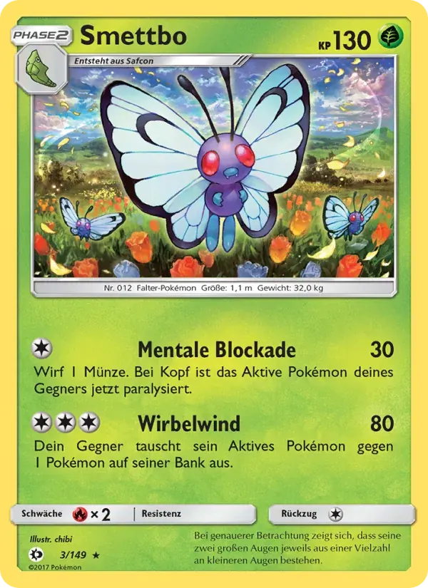 Smettbo — Sonne & Mond 3 German Pokémon card