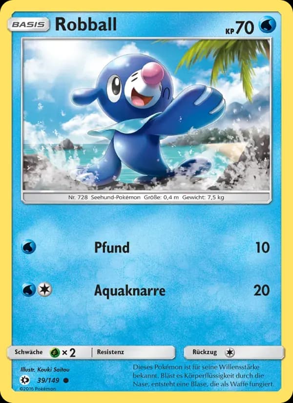 Robball — Sonne & Mond 39 German Pokémon card