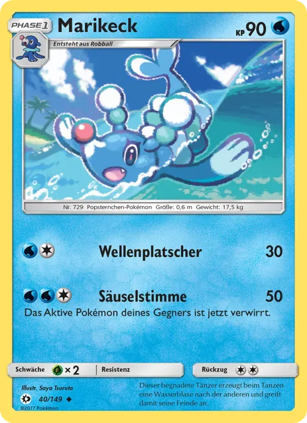 Marikeck — Sonne & Mond 40 German Pokémon card