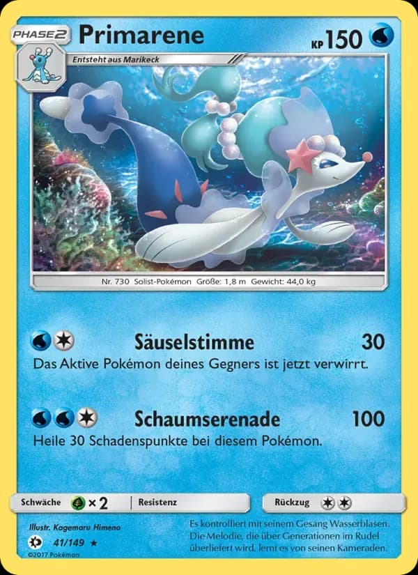 Primarene — Sonne & Mond 41 German Pokémon card