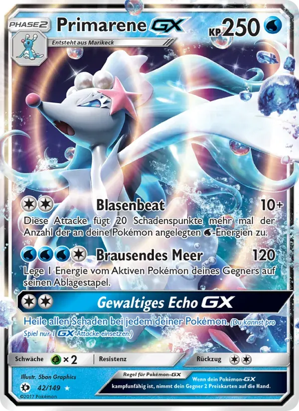 Primarene GX — Sonne & Mond 42 German Pokémon card