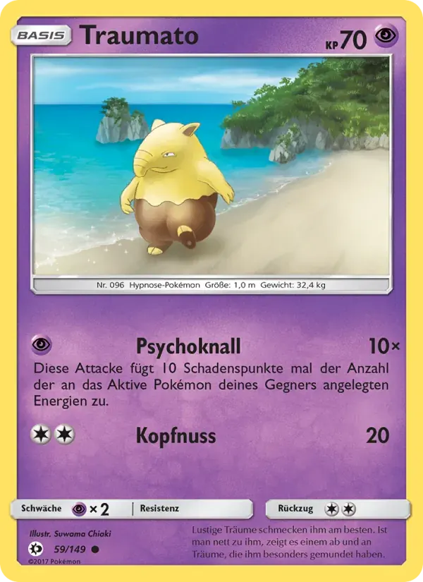 Traumato — Sonne & Mond 59 German Pokémon card