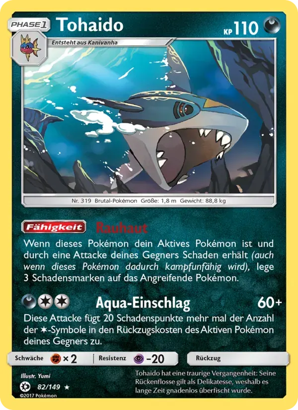 Tohaido — Sonne & Mond 82 German Pokémon card