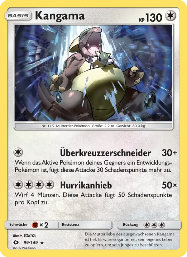 Kangama — Sonne & Mond 99 German Pokémon card