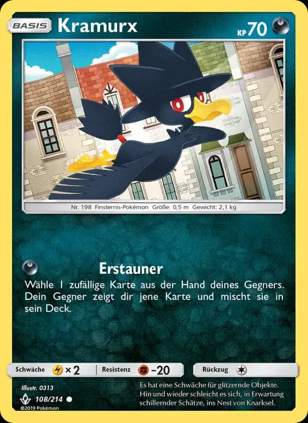 Kramurx — Kräfte im Einklang 108 German Pokémon card