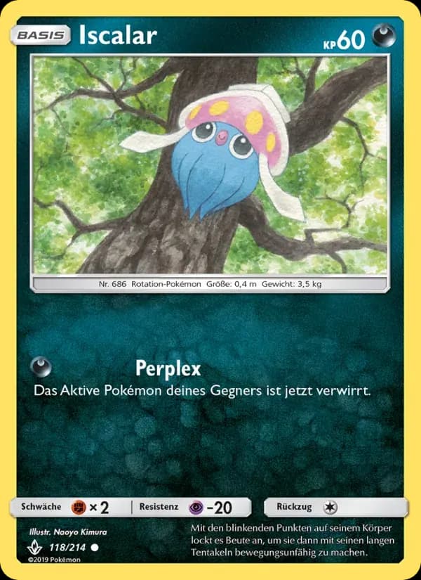Iscalar — Kräfte im Einklang 118 German Pokémon card