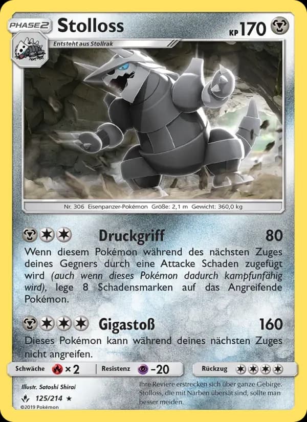 Stolloss — Kräfte im Einklang 125 German Pokémon card