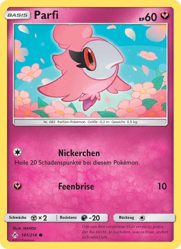 Parfi — Kräfte im Einklang 141 German Pokémon card