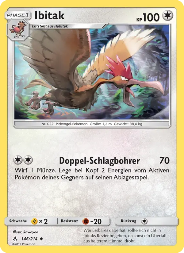 Ibitak — Kräfte im Einklang 146 German Pokémon card