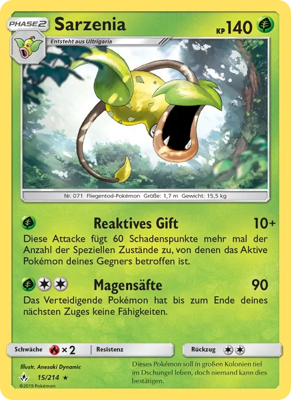 Sarzenia — Kräfte im Einklang 15 German Pokémon card
