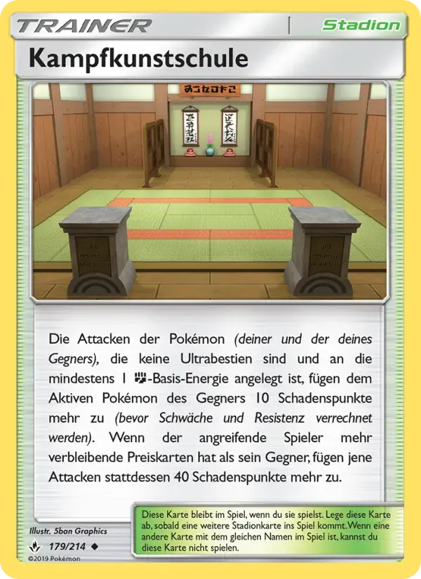 Kampfkunstschule — Kräfte im Einklang 179 German Pokémon card