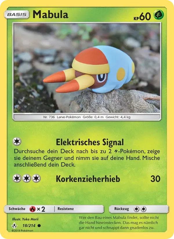 Mabula — Kräfte im Einklang 18 German Pokémon card
