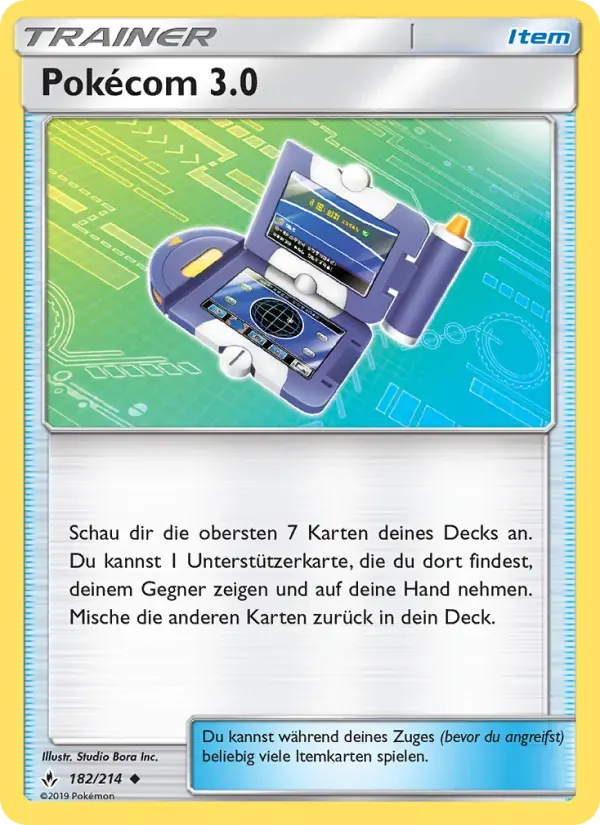 Pokécom 3.0 — Kräfte im Einklang 182 German Pokémon card