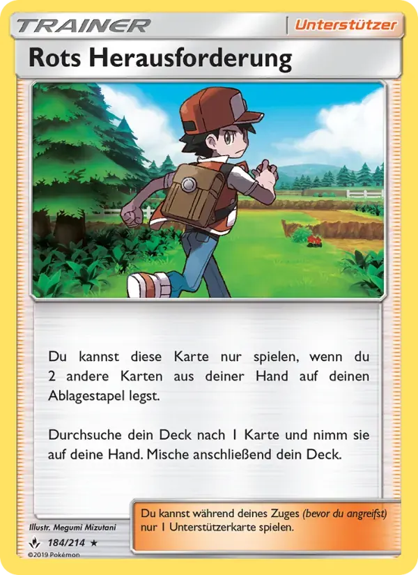 Rots Herausforderung — Kräfte im Einklang 184 German Pokémon card