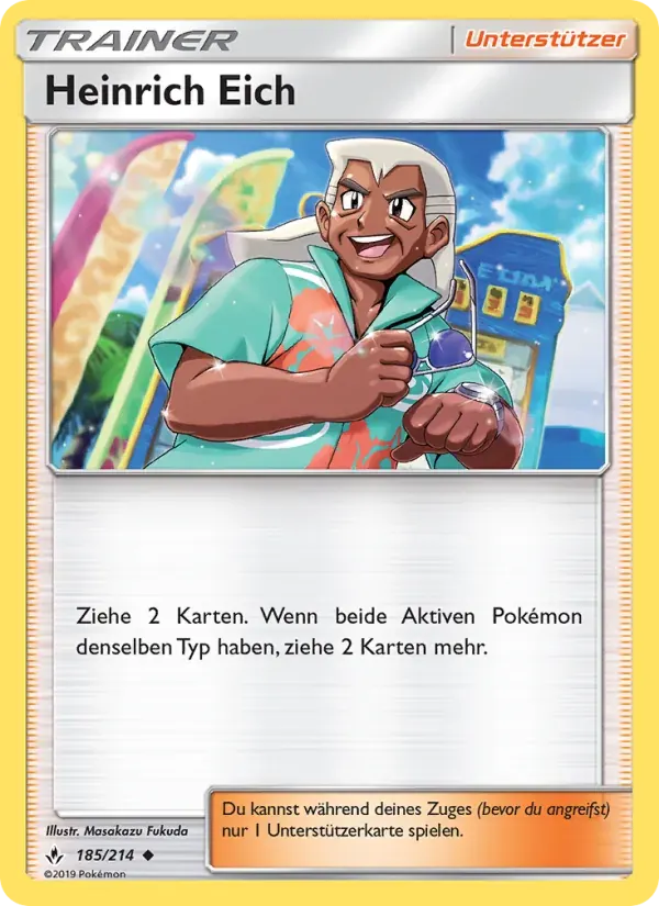 Samson Eich — Kräfte im Einklang 185 German Pokémon card