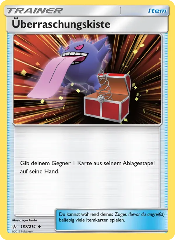 Überraschungskiste — Kräfte im Einklang 187 German Pokémon card