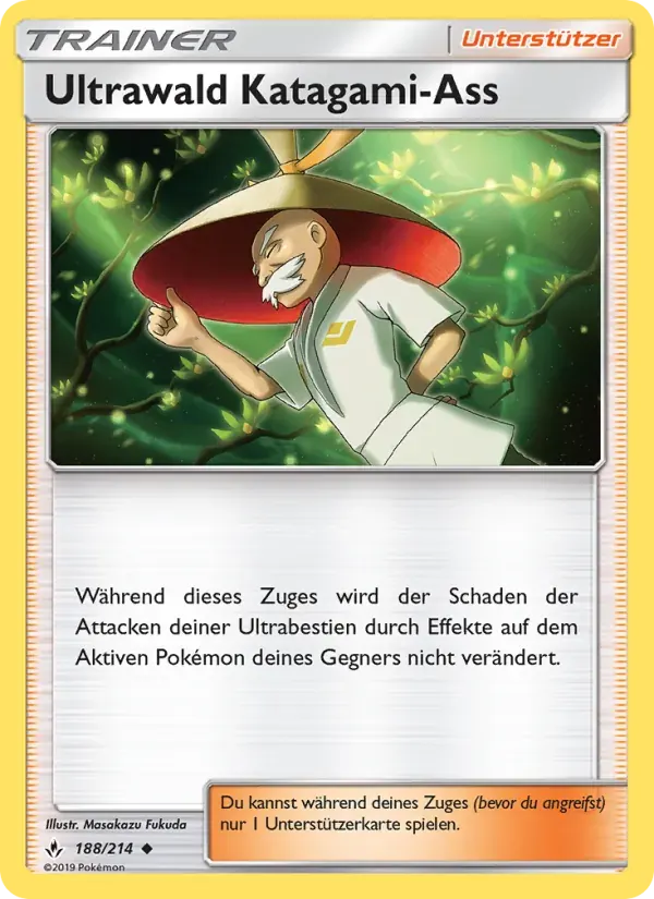Ultrawald Katagami-Ass — Kräfte im Einklang 188 German Pokémon card