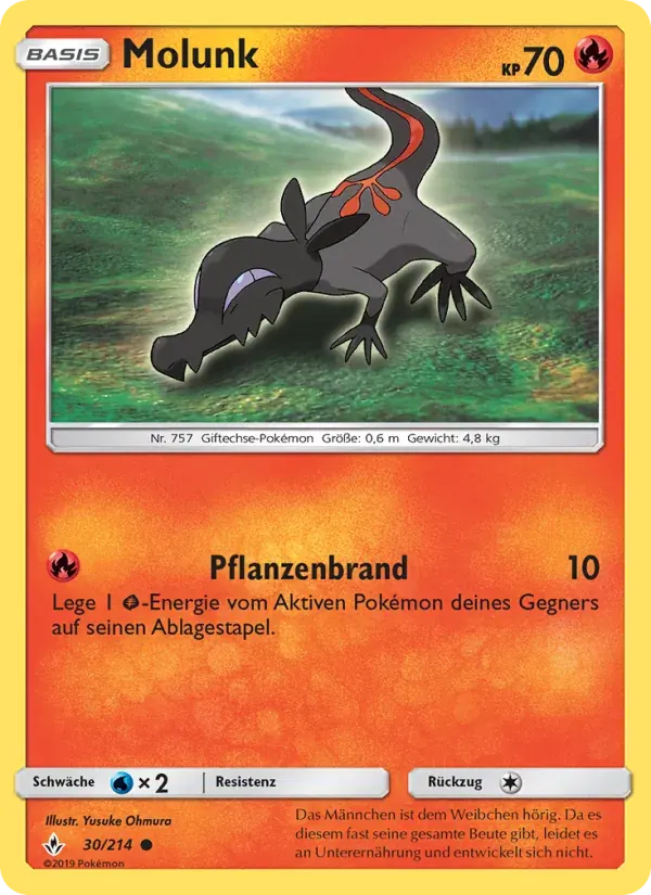 Molunk — Kräfte im Einklang 30 German Pokémon card