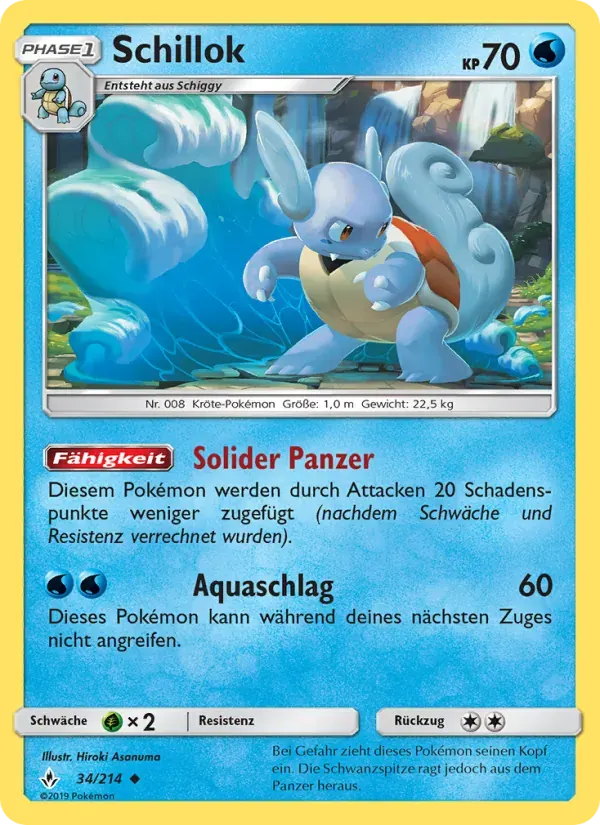 Schillok — Kräfte im Einklang 34 German Pokémon card