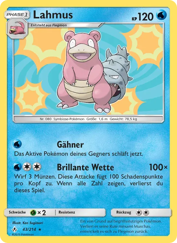 Lahmus — Kräfte im Einklang 43 German Pokémon card