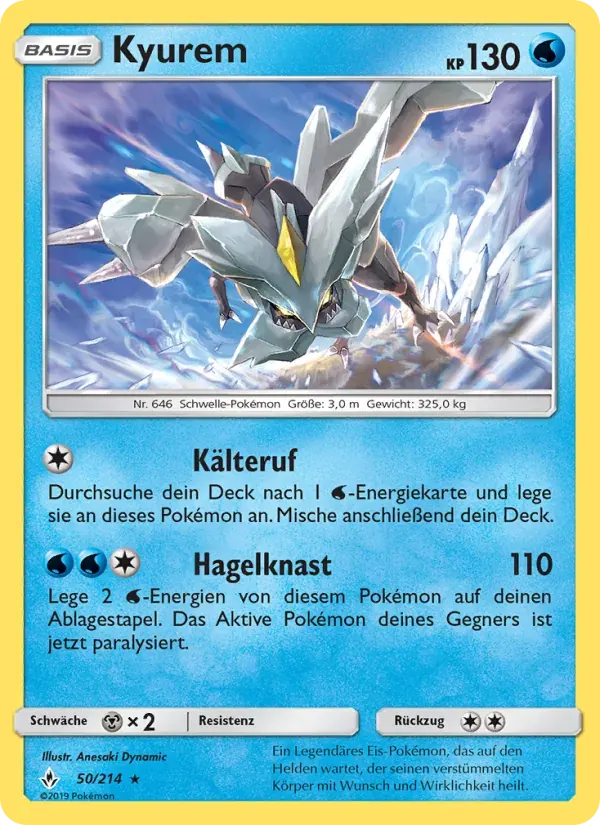 Kyurem — Kräfte im Einklang 50 German Pokémon card
