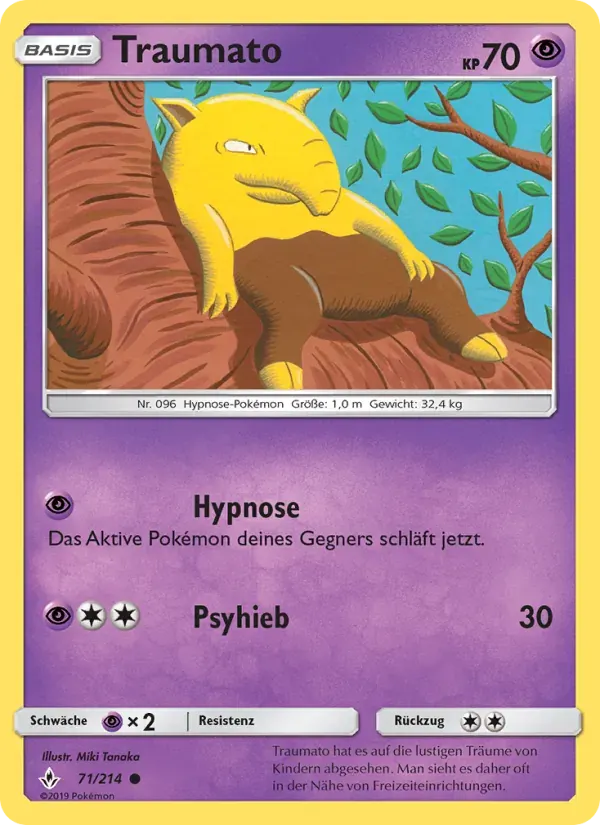 Traumato — Kräfte im Einklang 71 German Pokémon card
