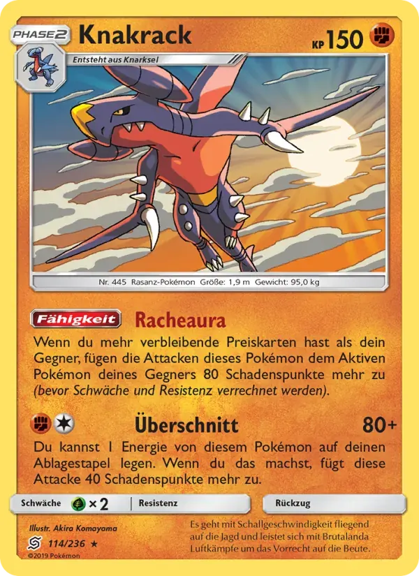 Knakrack — Bund der Gleichgesinnten 114 German Pokémon card