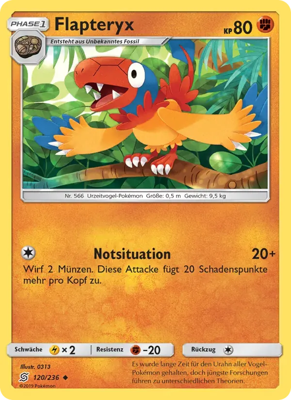 Flapteryx — Bund der Gleichgesinnten 120 German Pokémon card