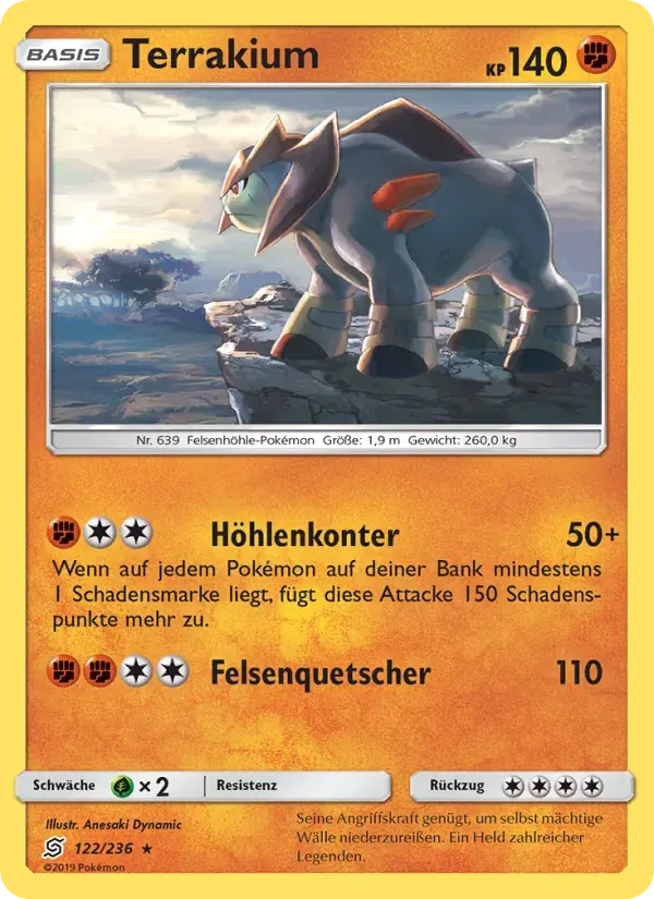 Terrakium — Bund der Gleichgesinnten 122 German Pokémon card