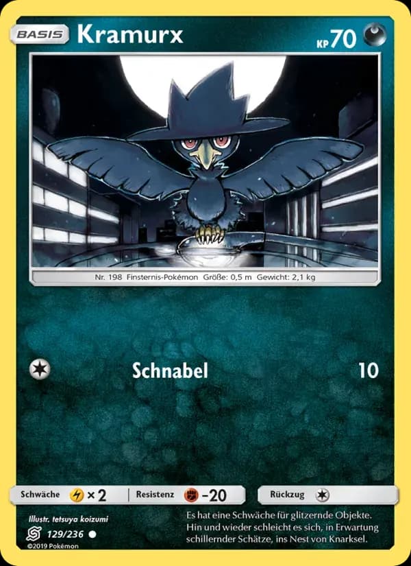 Kramurx — Bund der Gleichgesinnten 129 German Pokémon card