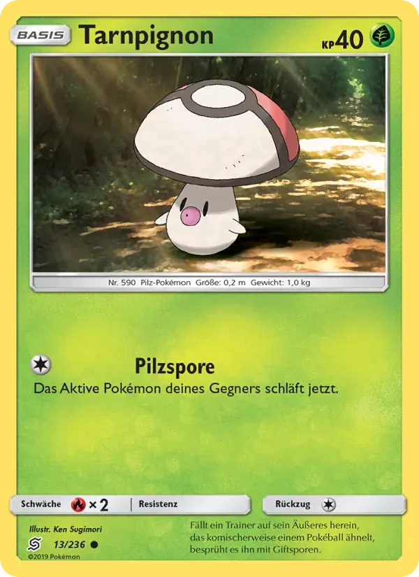 Tarnpignon — Bund der Gleichgesinnten 13 German Pokémon card
