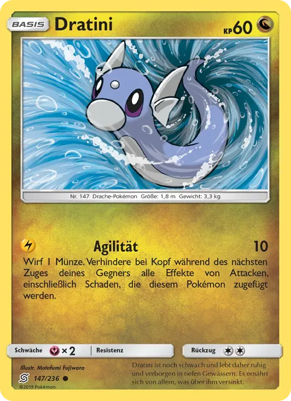 Dratini — Bund der Gleichgesinnten 147 German Pokémon card