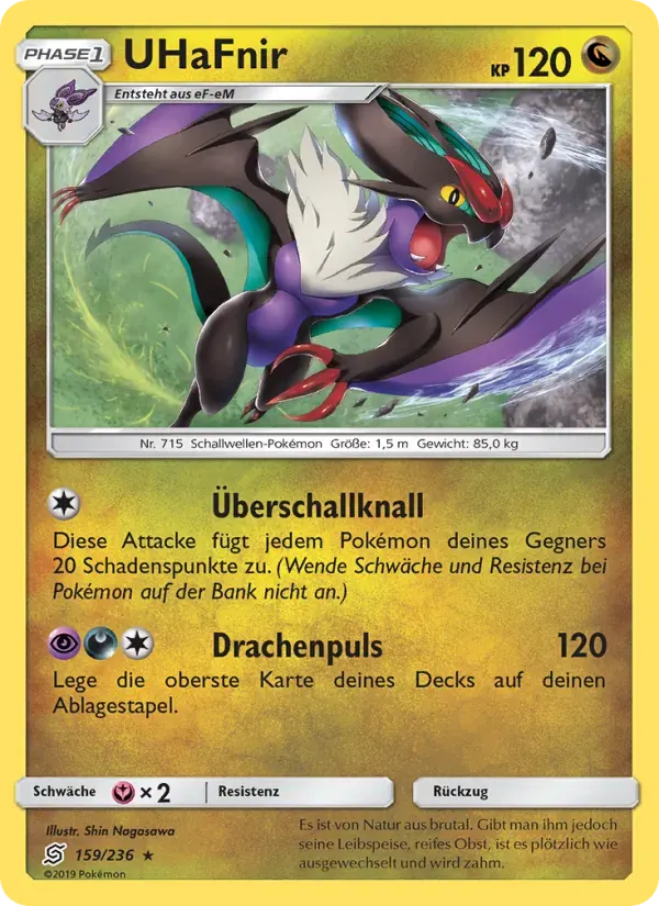 UHaFnir — Bund der Gleichgesinnten 159 German Pokémon card