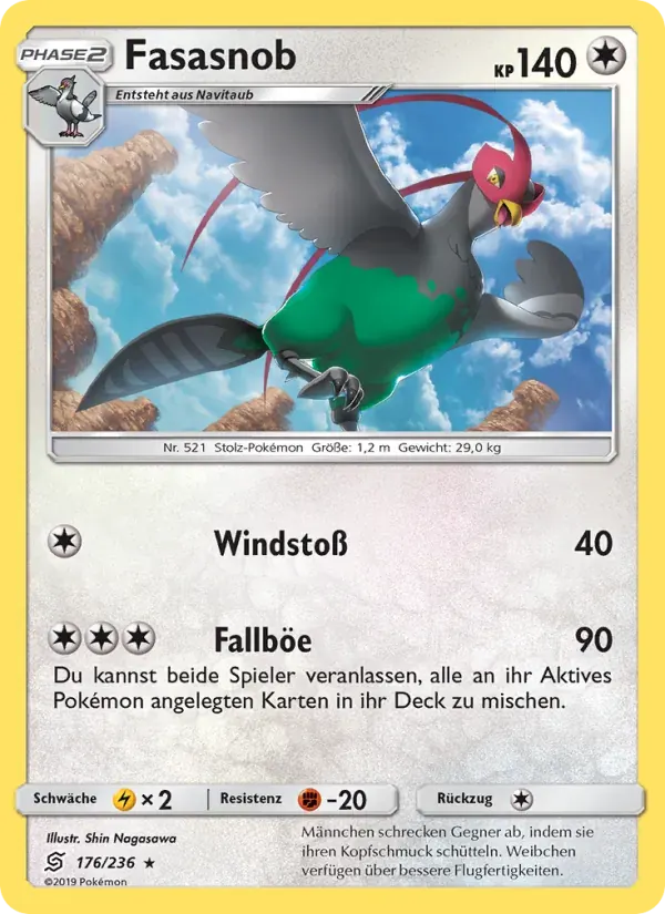 Fasasnob — Bund der Gleichgesinnten 176 German Pokémon card
